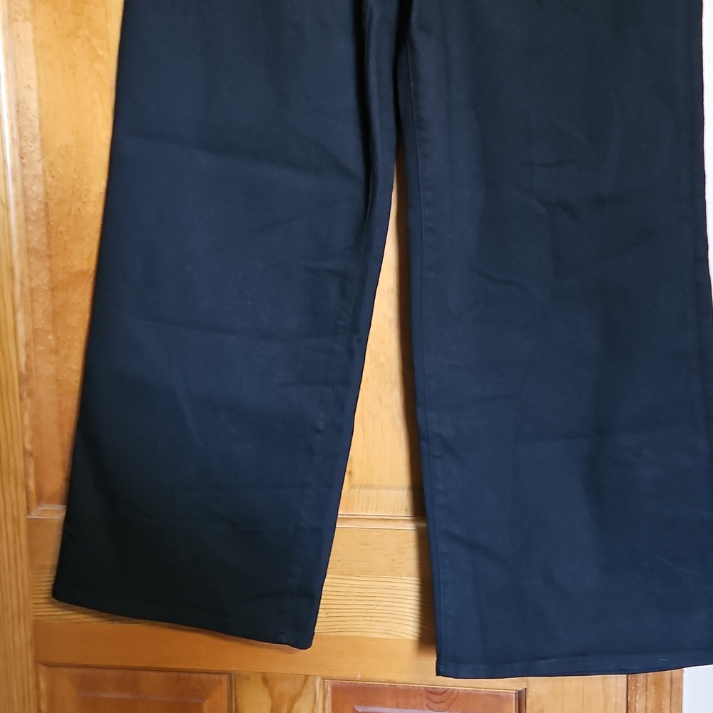 DAZE Denim Echo High-Rise Wide Leg Black Jeans-NWT - Picture 4 of 13